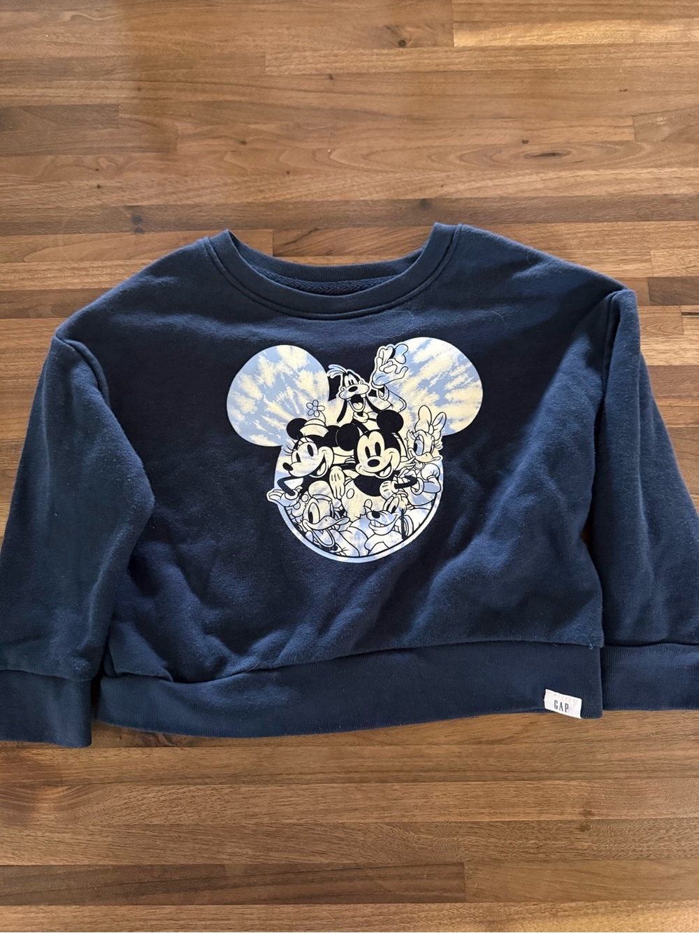 GAP Disney Kids Navy Mickey Mouse Graphic Sweatshirt